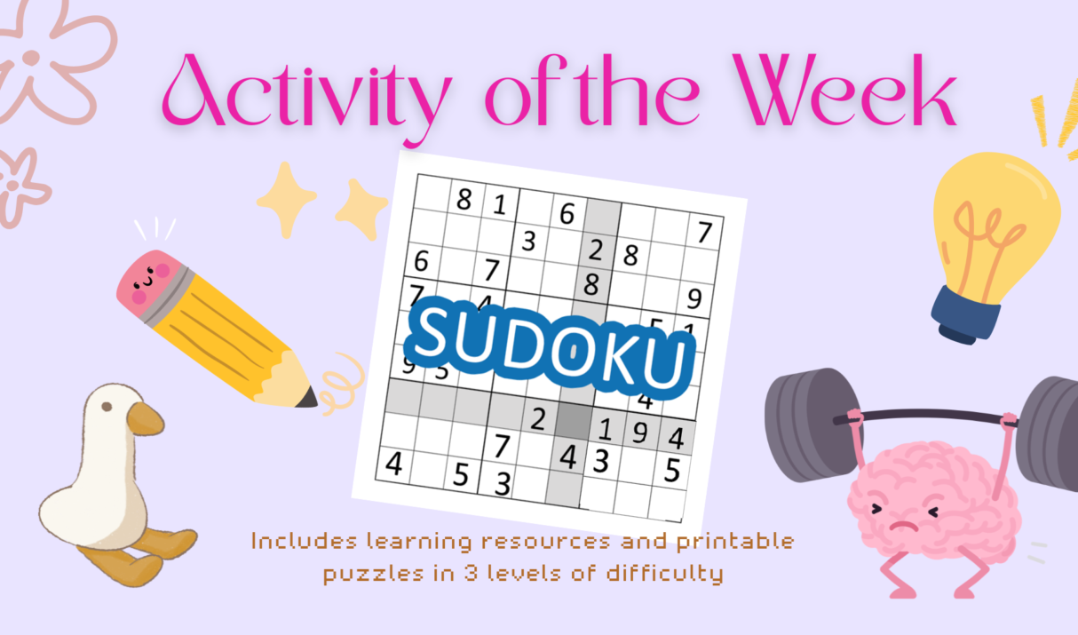 Sibling Fun Fridays – Sudoku